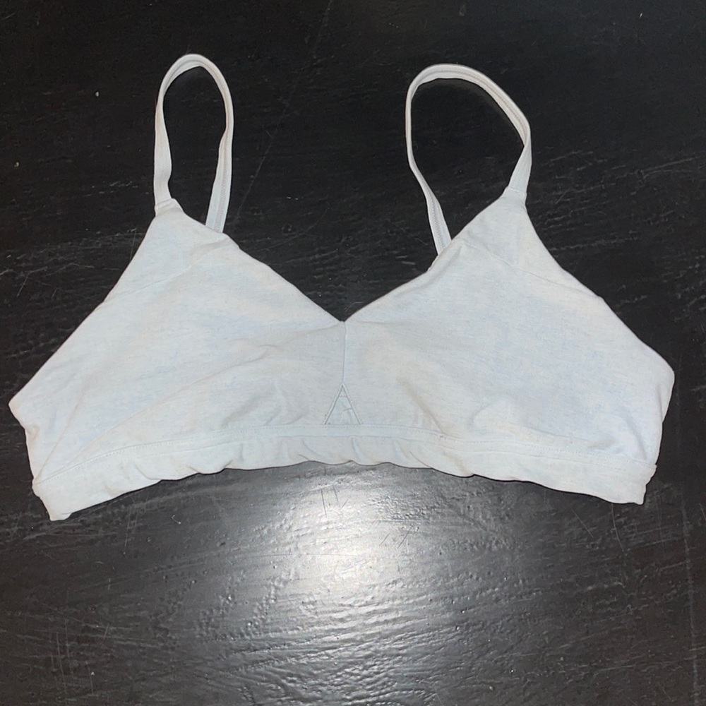 Alo yoga light blue AloSoft Bra